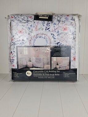 Woodland Wreath 4-Piece Crib Bedding Set